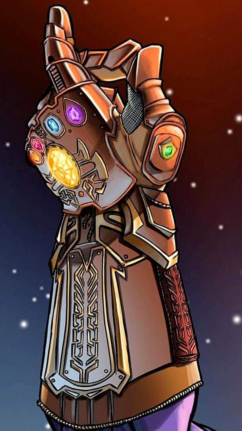 Thanos With Infinity Gauntlet Cave iPhone Wallpapers Free Download