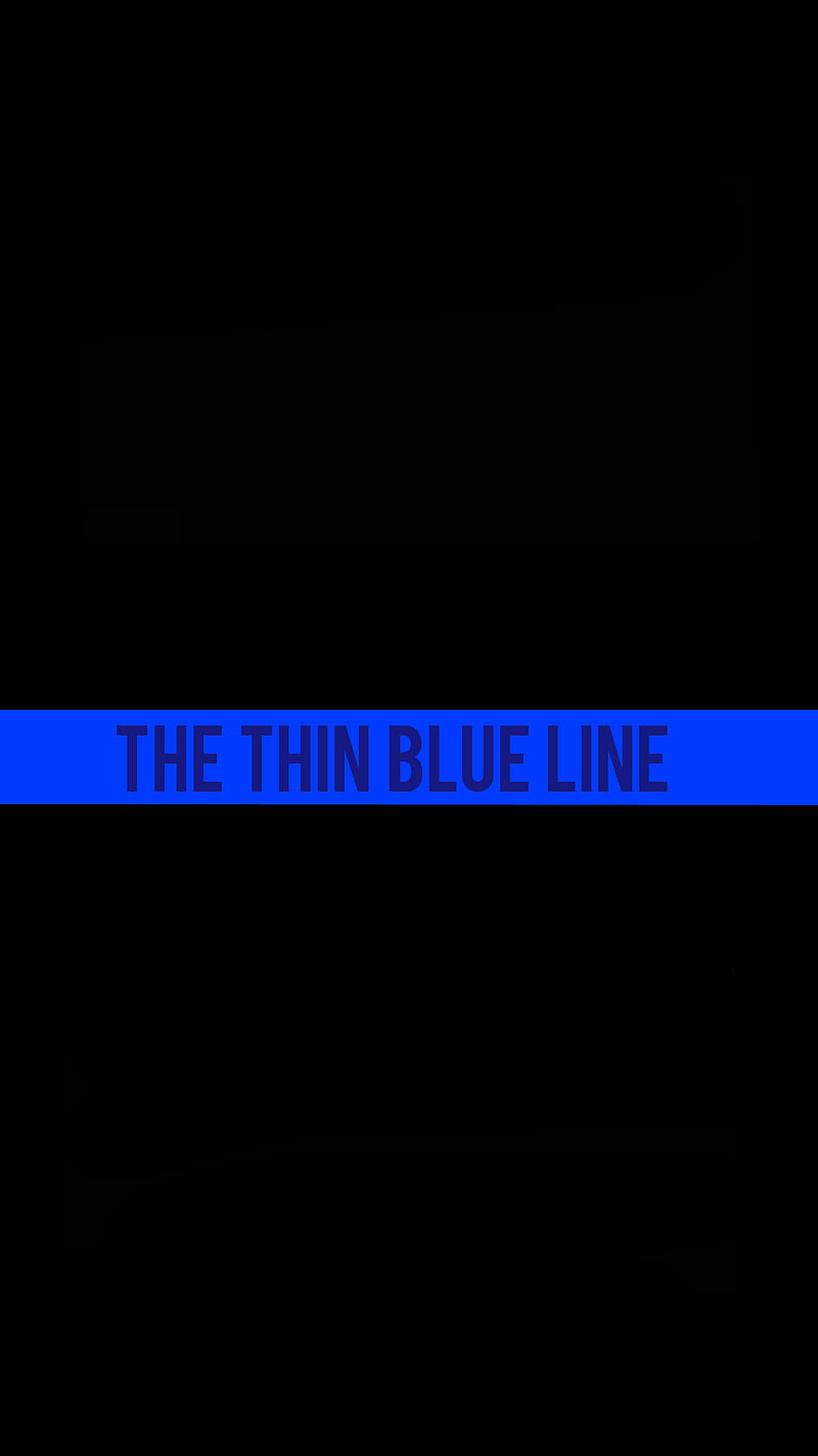 The thin blue line, la delgada linea azul, policia, HD phone wallpaper