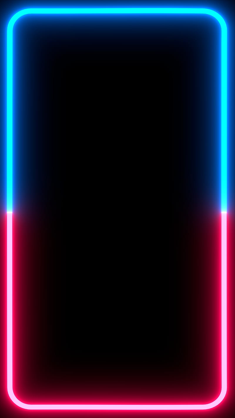 Rounded Frame 5, amoled, blue, border, boy, dark, girl, iphone, light, pink, samsung, HD phone wallpaper