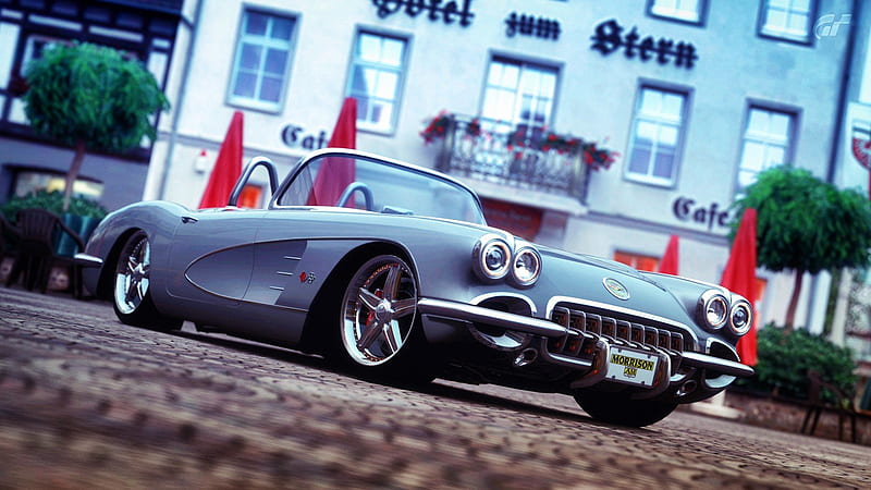 Chevrolet Corvette, chevrolet, corvette, carros, racing, vintage, HD wallpaper