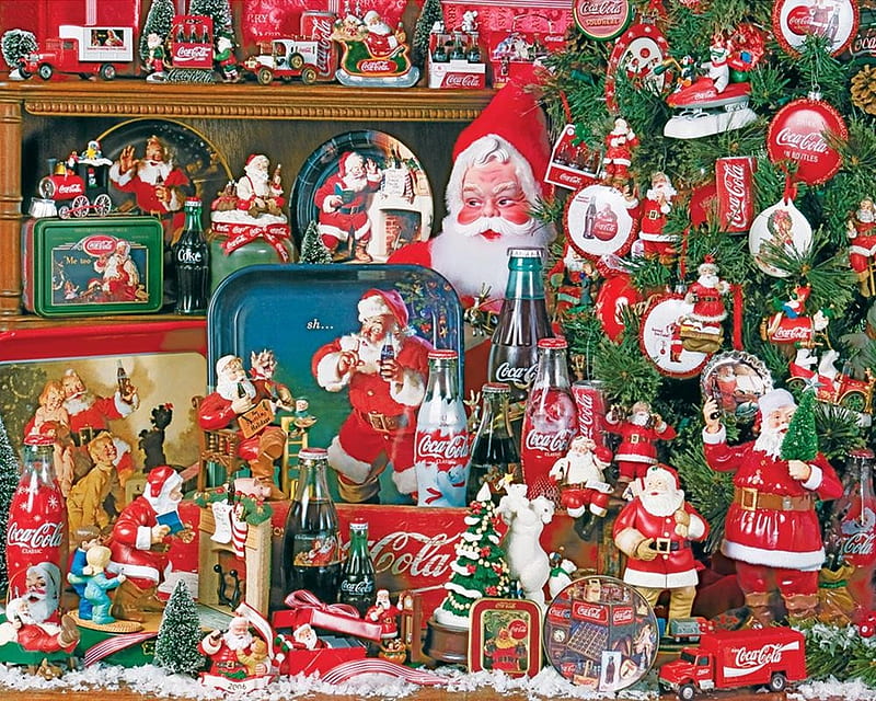 A Coca-cola Christmas, santa, holiday, christmas, coca-cola, HD wallpaper