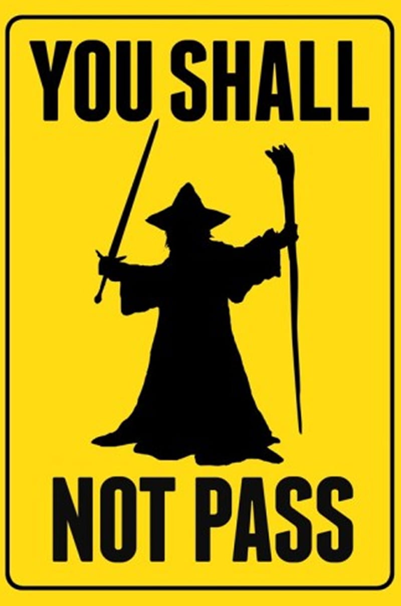 You Shall Not Pass, gandalf, lol, lord of the rings, HD phone wallpaper