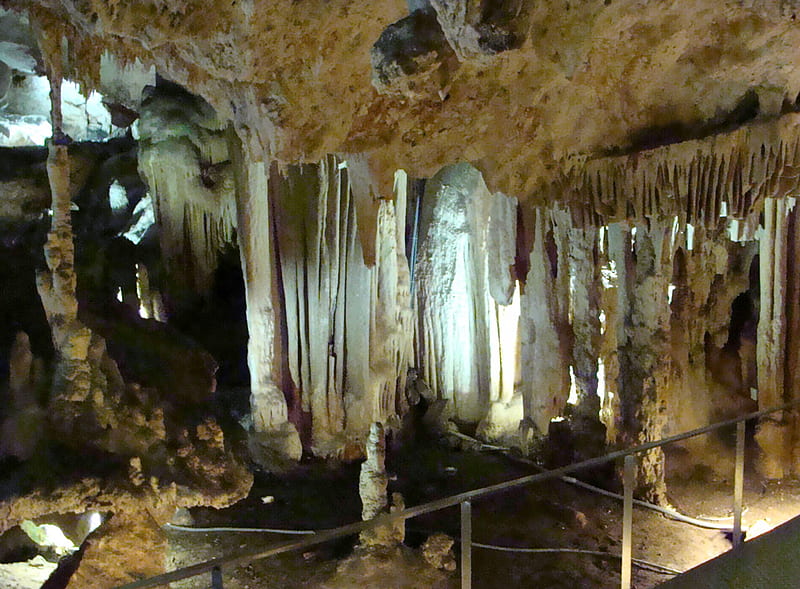 NERJA CAVES, nerja, nature, caves, stalactites, HD wallpaper