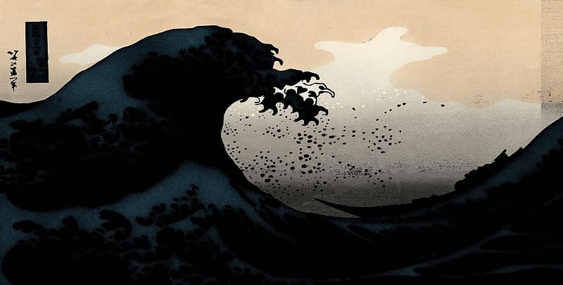 Artistic, The Great Wave Off Kanagawa, HD wallpaper