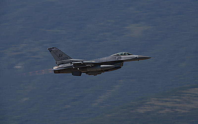 General Dynamics F-16 Fighting Falcon, American combat aircraft, military aircraft, F-16, US Air Force, USA, HD wallpaper