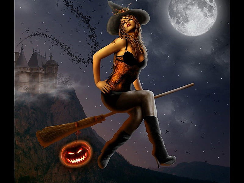 One Sexy Witch Halloween Witch Sexy Witch Hot Witch Hd Wallpaper Peakpx