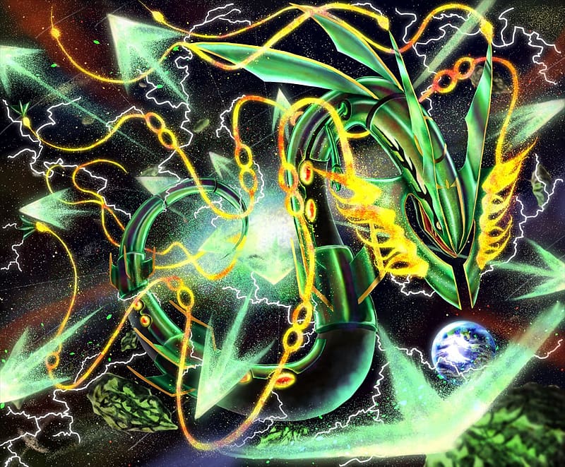 Mega Rayquaza (Pokémon) 1080P, 2K, 4K, 5K HD wallpapers free download