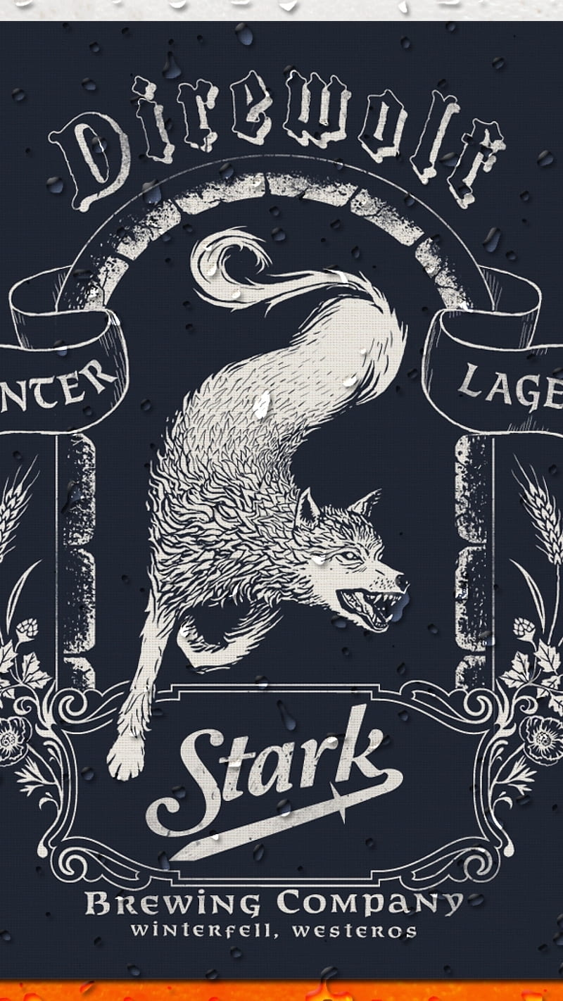 Stark Brew, direwolf, game of thrones, got, HD phone wallpaper