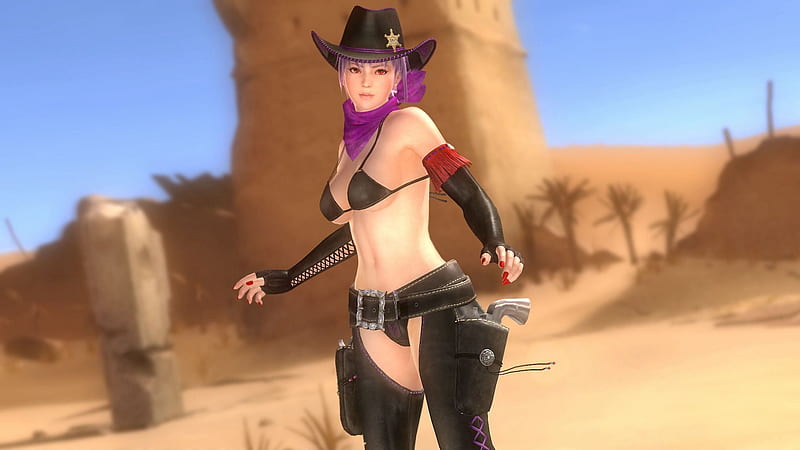 I'm Quick . ., female, cowgirl, holsters, chaps, ranch, digital art, outdoors, women, hat, brunettes, NRA, pistols, anime, girls, western, HD wallpaper