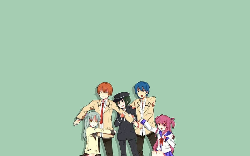 Anime, Yui (Angel Beats!), Angel Beats!, Kanade Tachibana, Hinata Hideki, Yuzuru Otonashi, Ayato Naoi, HD wallpaper