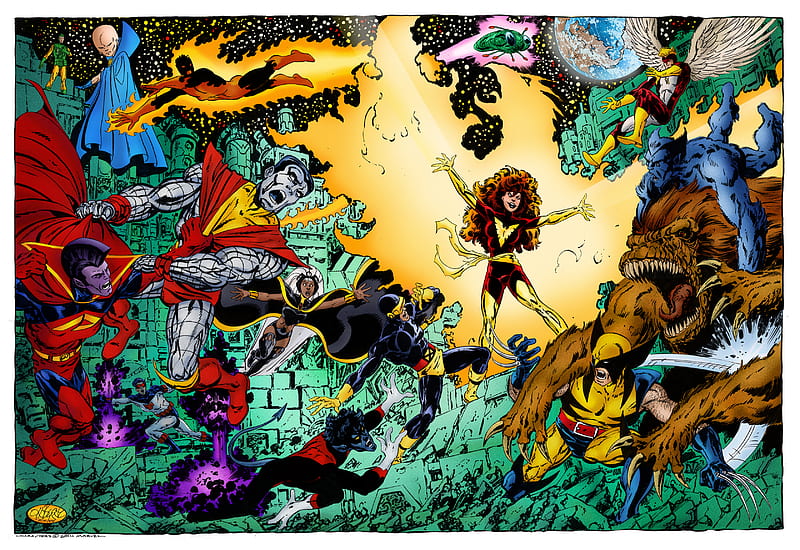 X-Men, Angel (Marvel Comics), Colossus, Cyclops (Marvel Comics), Dark  Phoenix, HD wallpaper | Peakpx