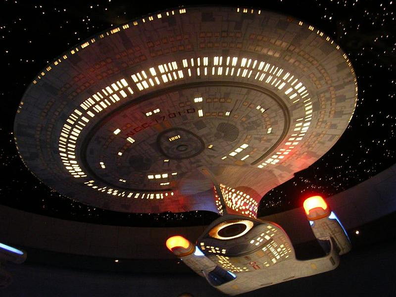 Enterprise-D at The Star Trek Experience Las Vegas, star trek, star trek experience, enterprise, las vegas, HD wallpaper