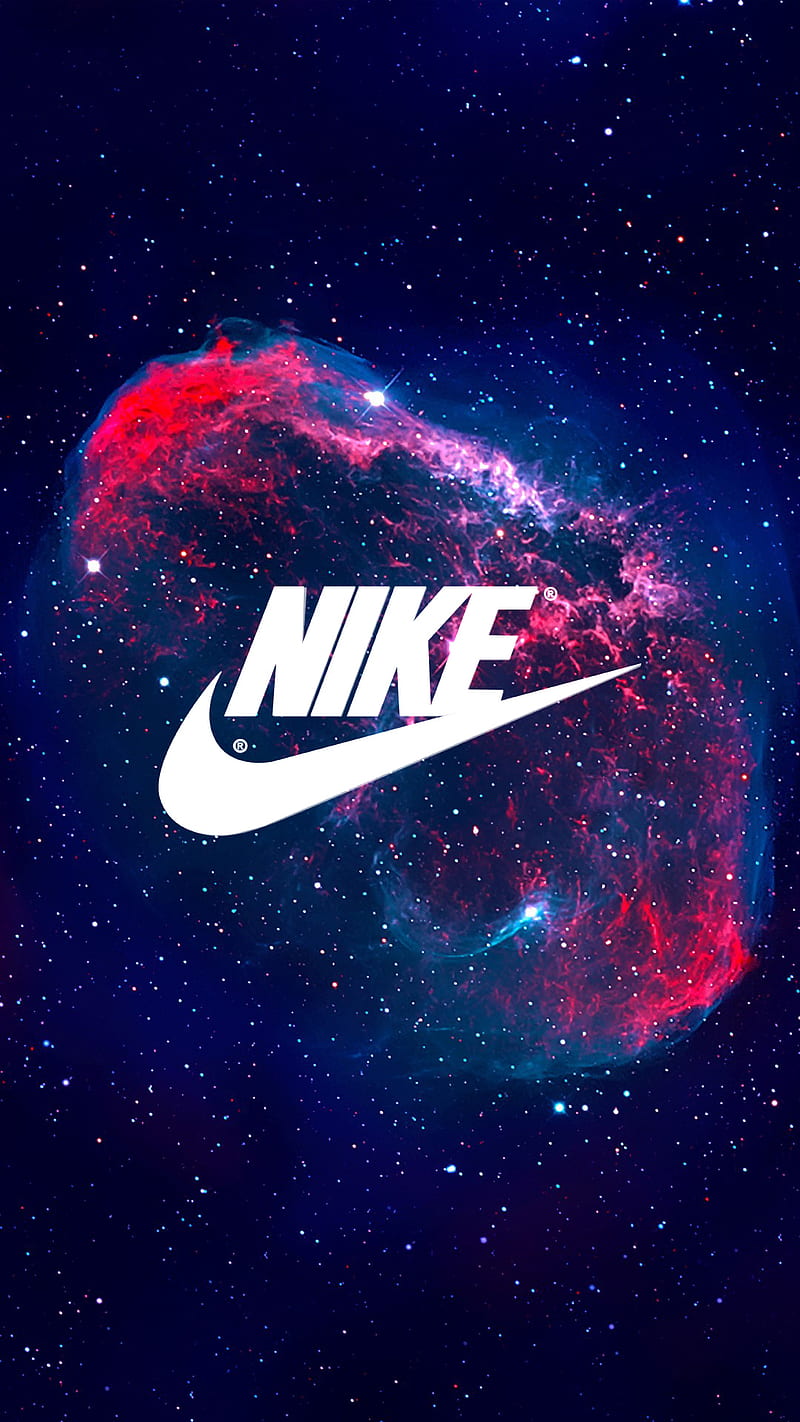Nike Nebula, air, brands, galaxy, logo, logos, night, space, stars, HD phone wallpaper