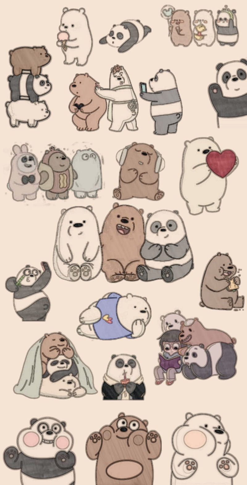 Panda Escandaloso, oso, pardo, polar, HD phone wallpaper | Peakpx