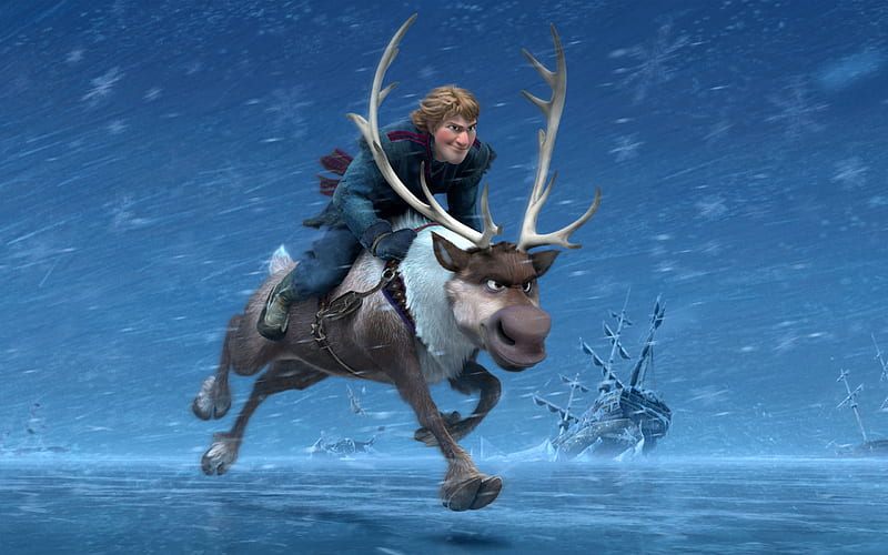 Frozen, Movie, Frozen (Movie), Kristoff (Frozen), Sven (Frozen), HD  wallpaper