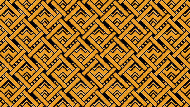 Light Yellow Black Geometry Abstract, HD wallpaper