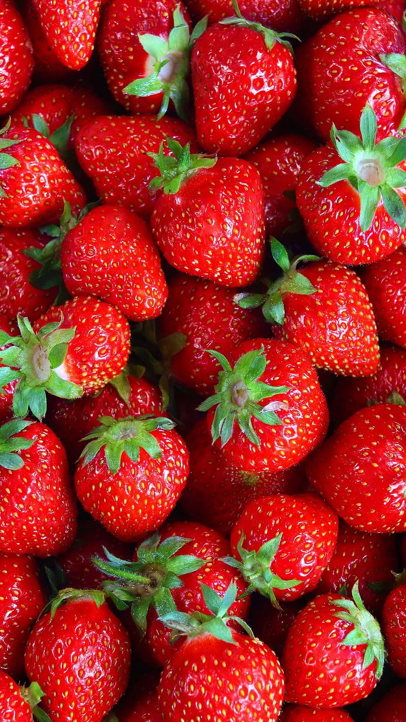 Strawberry, berries, fresh, red, strawberries, HD phone wallpaper