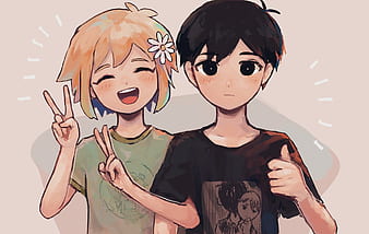 Download Anime PFP Boy Peace Sign Wallpaper
