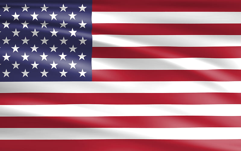 USA flag, American flag, Flag of USA, 3d flag, american national symbol, USA, HD wallpaper