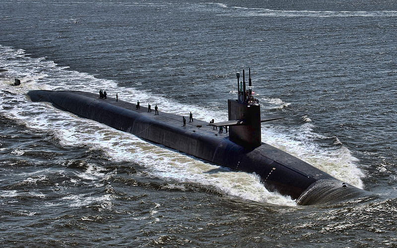 USS Florida, SSGN-728, american attack submarine, United States Navy, US army, submarines, US Navy, Ohio-class, HD wallpaper