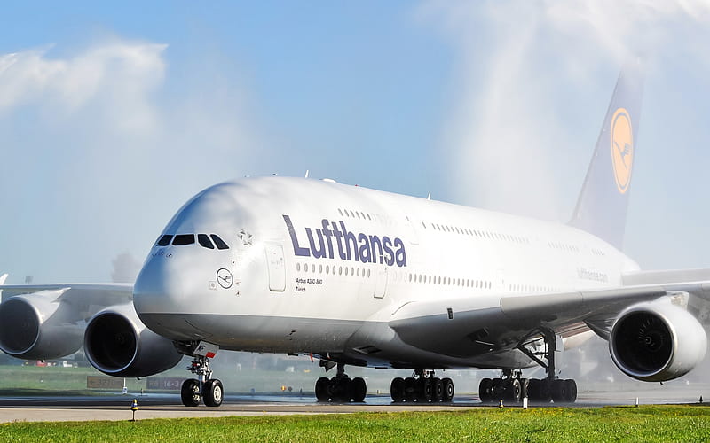 Airbus A380, Lufthansa, passenger airliner, air travel, airport, passenger  modern airplanes, HD wallpaper | Peakpx