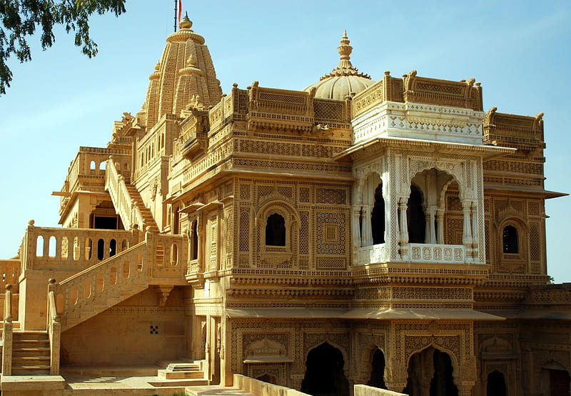 Jain Temples in and near Jaisalmer, HD wallpaper
