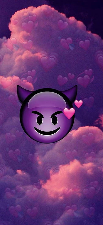 purple smiley wallpaper