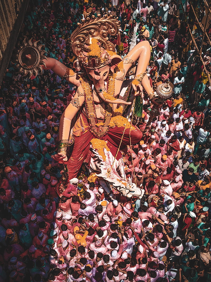 Lord Ganesha statue, HD phone wallpaper