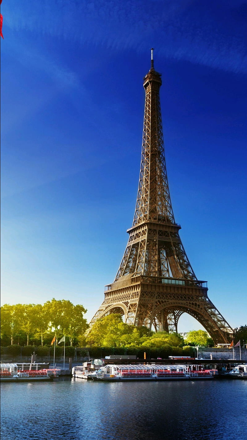 Eiffel tower, best, effects, french, green, nature, tour, HD phone wallpaper