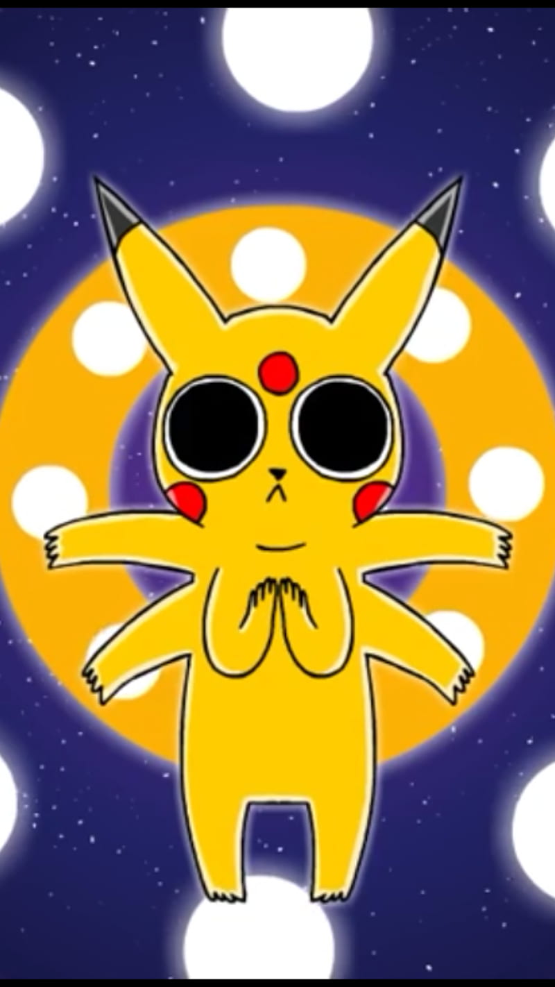 Omni Pikachu, acid, pokemon, HD phone wallpaper