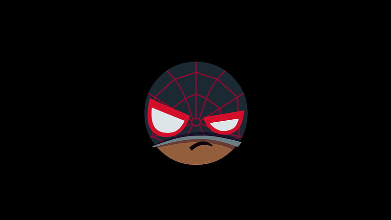 Spiderman Mood Off Minimal , spiderman, superheroes, artist, artwork, digital-art, minimalism, minimalist, dark, black, HD wallpaper