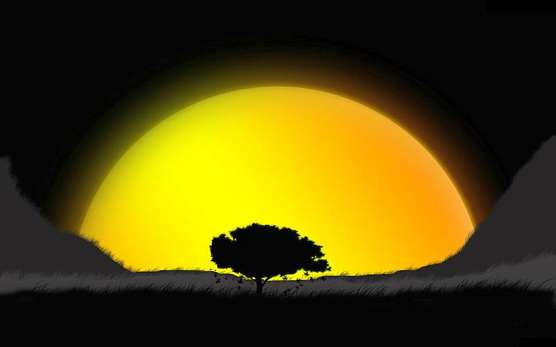 Yellow Sunset Yellow Sunset Cool Hd Wallpaper Peakpx