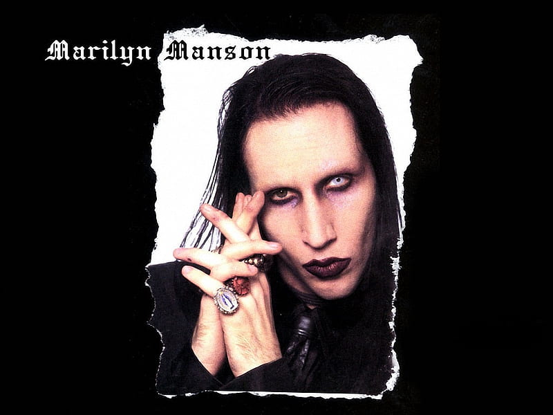 Marilyn Manson, gothic, shock rocker, singer, HD wallpaper