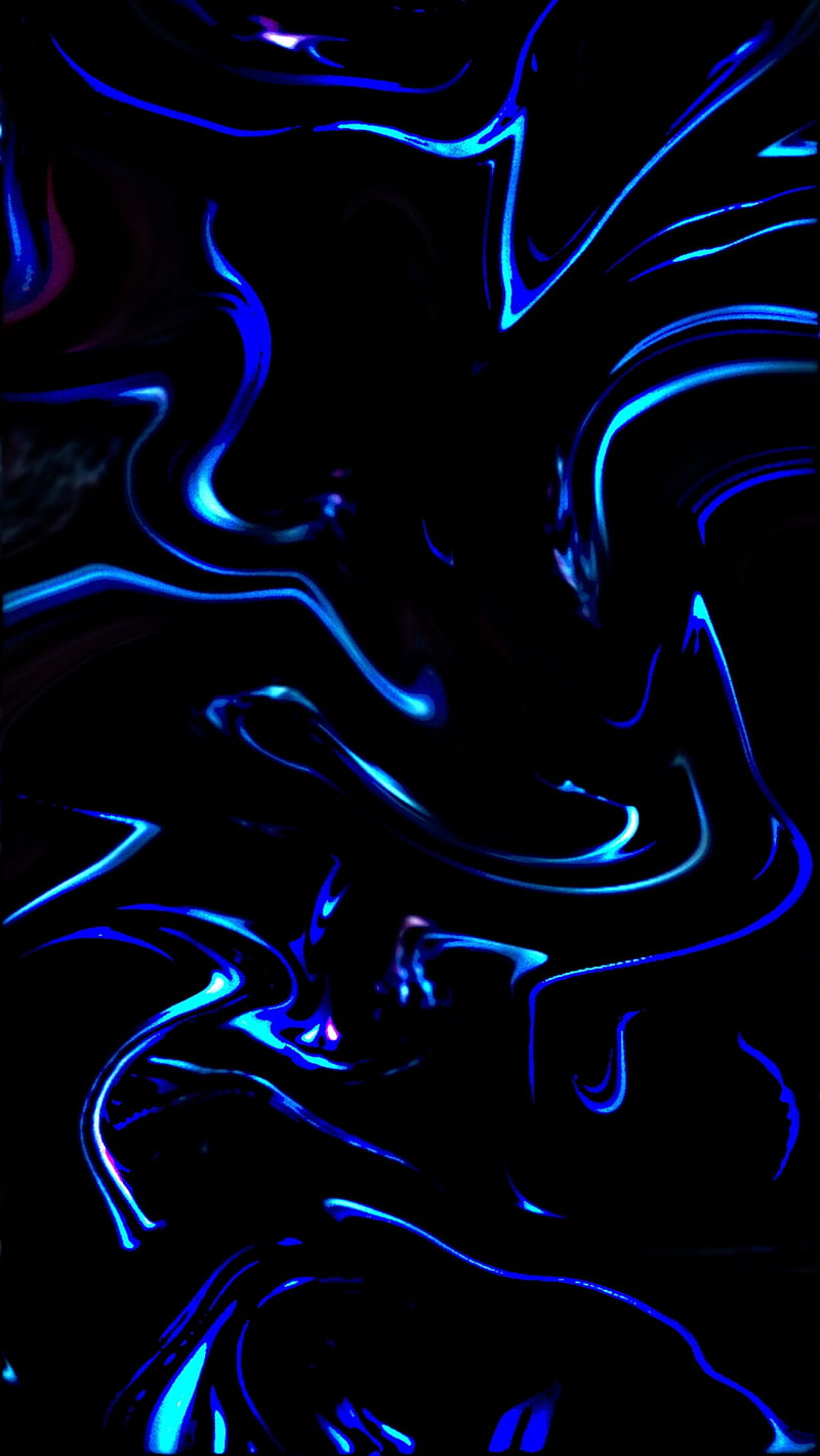 Liquid blue, abstract, blue, dark, liquid, loveurhunny, neon, HD phone  wallpaper | Peakpx