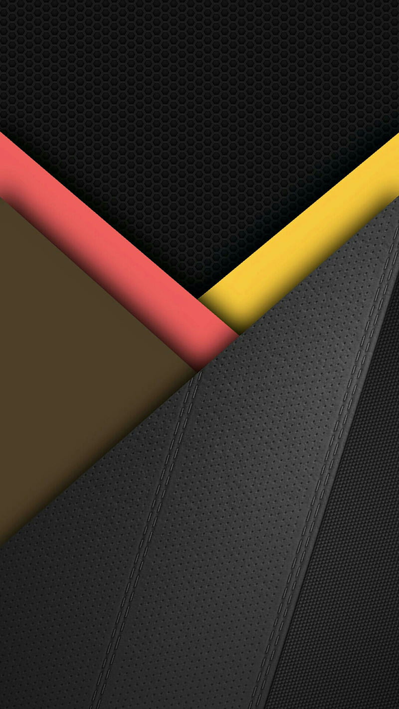 Wallet pattern, android, black, desenho, edge, gris, lollipop, material, neon, wood, yellow, HD phone wallpaper