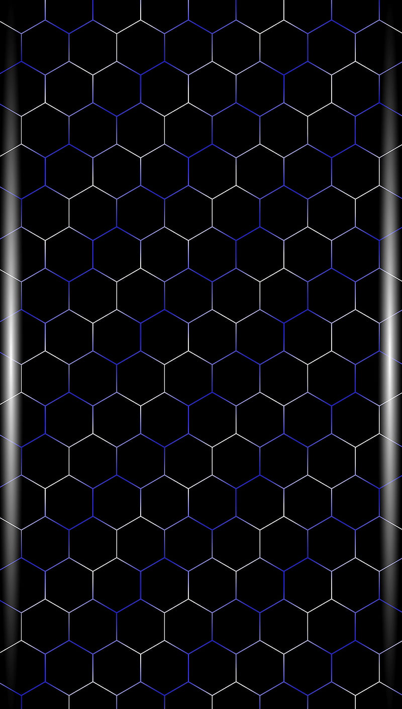 Black honeycomb, comb, dark, texture honey, HD phone wallpaper