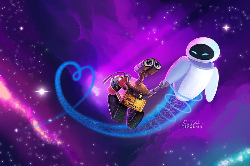 Wall E and Eve, HD wallpaper | Peakpx