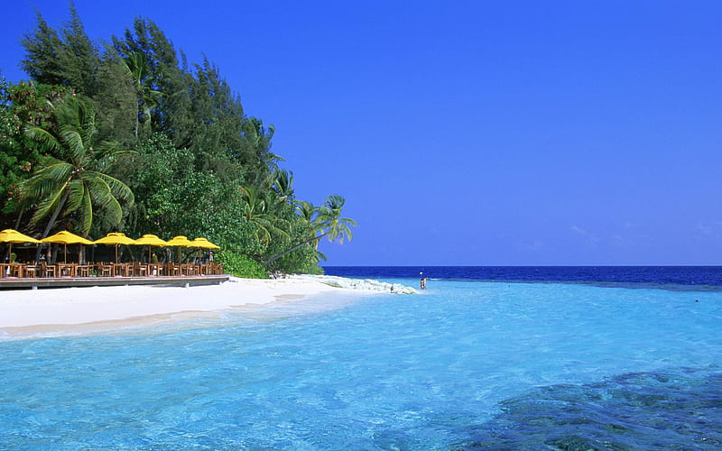 Maldives beach scenery 05, HD wallpaper