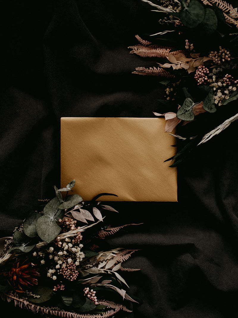 envelope, bouquets, flowers, HD phone wallpaper