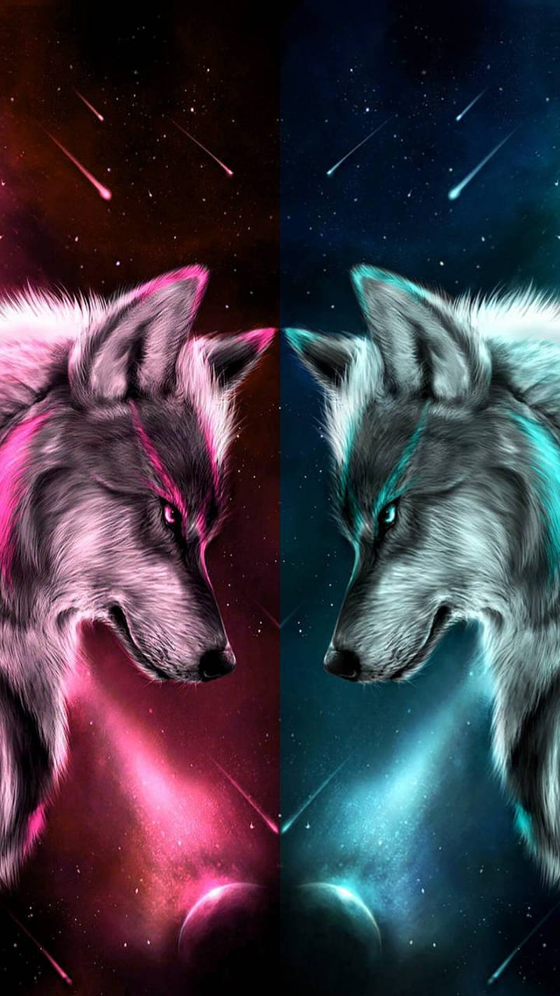good and evil art wolf