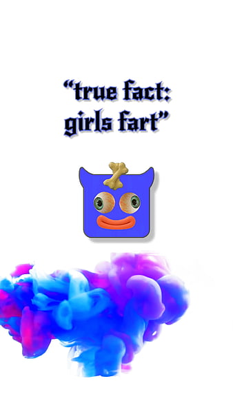 Girls fart face