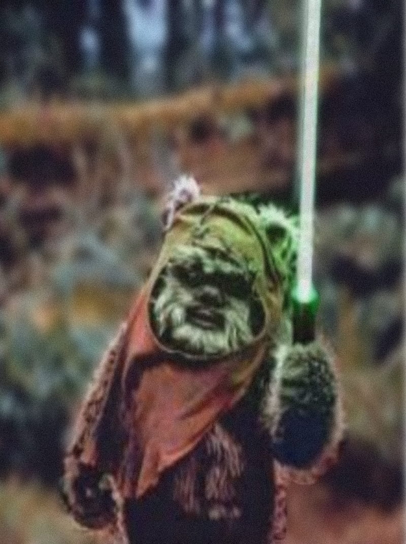 Wicket Jedi Ewok, starwars, HD phone wallpaper