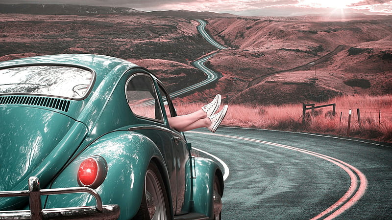 Volkswagen, beetle, carros, vw, HD wallpaper