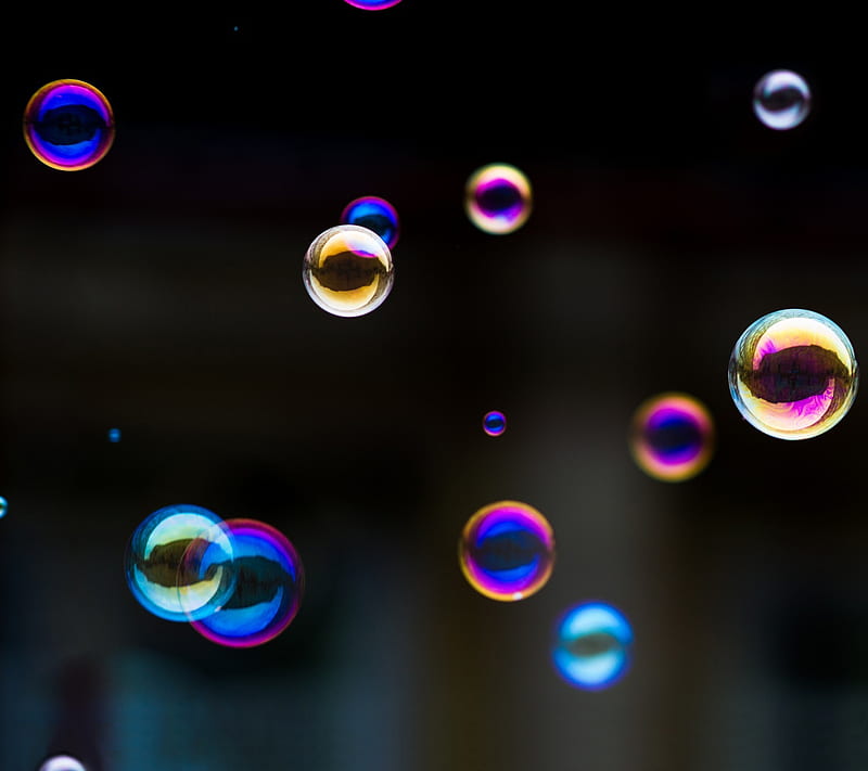 Soap Bubbles, abstract, HD wallpaper