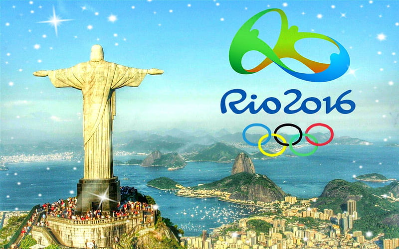 olympic games, 2016, emblem, event, HD wallpaper