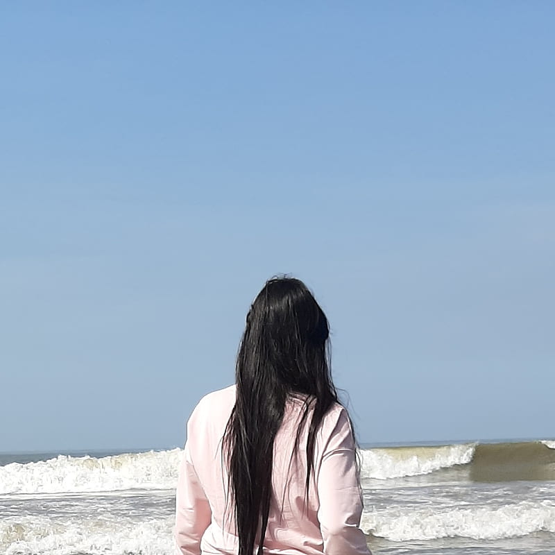 Sad lonely girl, alone, lonely girl, sad girl, sea, HD phone wallpaper |  Peakpx