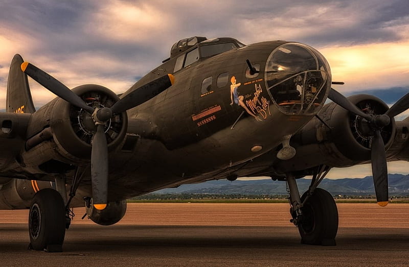 B-17 Memphis Belle, Warbird, Memphis Belle, Bomber, B-17, HD wallpaper