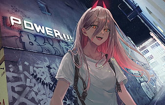 Anime Girls Power Chainsaw Man Drid Hd Matte Finish Poster Paper