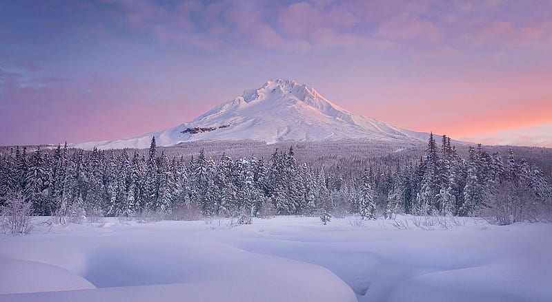 Winter, Nature Ultra, Seasons, Winter, Nature, Landscape, Mountain, Snow, HD wallpaper
