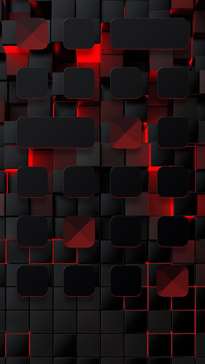 Red , red, black, amoled, oled, flux, iphone, android, best, new, cubs, HD mobile wallpaper